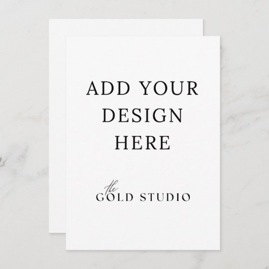 Invitation Petit modèle d'invitation vierge (4,5 x 6,25)  (Devant / Derrière)