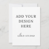 Invitation Petit modèle d'invitation vierge (4,5 x 6,25) (Dos)