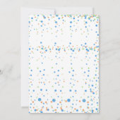 Invitation Petit Monster Garçon Premier Anniversaire Monstres (Dos)