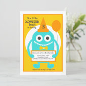 Invitation Petit Monstre (Debout devant)