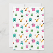 Invitation Petit Monstre en chemin Baby shower Halloween (Dos)