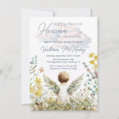 Invitation Petit morceau de Baby shower du Ciel Ange (Devant)