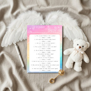Invitation Petit Morceau de Ciel Jeu de Devinette Arc-en-Ciel