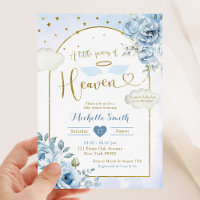Petit morceau d'or bleu du Baby shower du Ciel