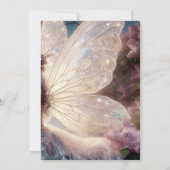 Invitation Petit morceau du ciel Baby shower de fée magique (Dos)