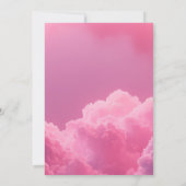 Invitation Petit morceau du ciel nuages roses (Dos)