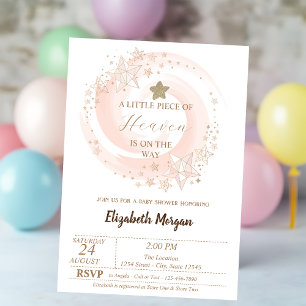 Invitation Petit morceau du ciel Parties scintillant étoiles 