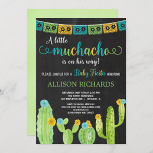 Invitation Petit muchacho de Fiesta baby shower