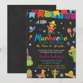 Invitation Petit Muchacho En Route Garçon Fiesta Baby Shower (Devant / Derrière)