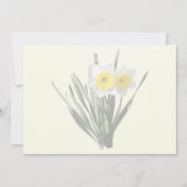 Invitation Petit Narcisse Timide (Dos)