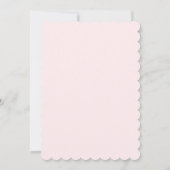 Invitation petit nœud rose | Baptême (Dos)