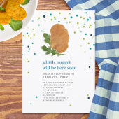 Invitation Petit Nugget Poulet Nugget Blue Boy Baby shower
