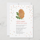 Invitation Petit Nugget Poulet Nugget Fille Baby shower (Devant)