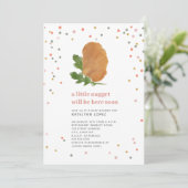 Invitation Petit Nugget Poulet Nugget Fille Baby shower (Debout devant)