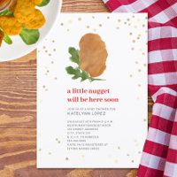 Petit Nugget Red Neutral Baby shower de poulet Inv
