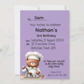 Invitation Petit Ours (Devant)