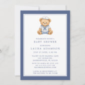 Invitation Petit ours marin fête de naissance (Devant)