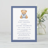 Invitation Petit ours marin fête de naissance (Debout devant)