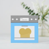 Invitation Petit pain dans le four (Debout devant)