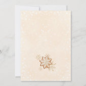 Invitation Petit pain d'épices Baby shower de Noël doux (Dos)