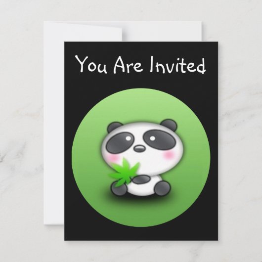 Invitation Petit Panda Cub (Devant)