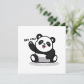 Invitation petit panda mignon (Debout devant)