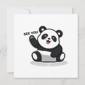 Invitation petit panda mignon (Dos)