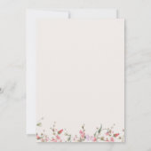 Invitation Petit papillon Aquarelle Baby shower fille (Dos)