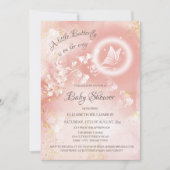 Invitation Petit Papillon | Aquarelle du registre de code Qr (Devant)