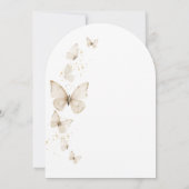 Invitation Petit papillon Baby shower neutre de genre (Dos)
