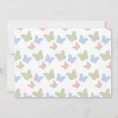 Invitation Petit Papillon Daffodil Girl 1er anniversaire Phot (Dos)