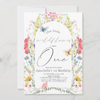 Petit papillon Fleur sauvage Arch Girl 1er anniver