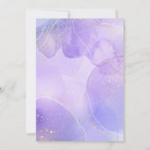 Invitation Petit papillon violet lavande baby shower (Dos)