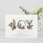 Invitation Petit paquet de Joy Birds Baby shower garçon (Debout devant)