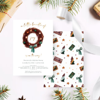 Invitation Petit paquet rustique de Joy Baby shower Invitati