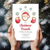 Invitation Petit Père Noël Brunch de Noël