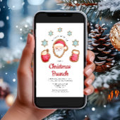 Invitation Petit Père Noël Brunch de Noël