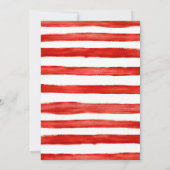 Invitation Petit pétard rouge blanc et bleu patriotique (Dos)