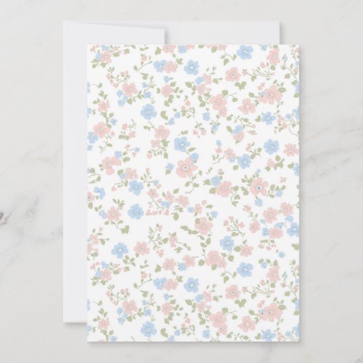 Invitation Petit Peter Rabbit et maman Baby shower (Dos)