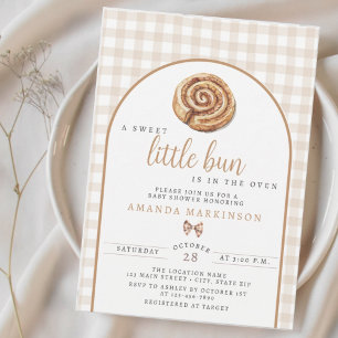 Invitation Petit petit pain sucré dans le Baby shower Neutre 