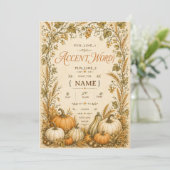 Invitation petit peuple de citrouilles artisanat (Debout devant)