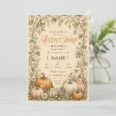 Invitation petit peuple de citrouilles artisanat (Debout devant)