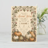 Invitation petit peuple de citrouilles artisanat (Debout devant)