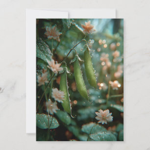 Invitation Petit Pois dans la Cosse Douces Pousses