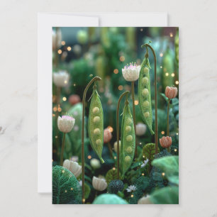 Invitation Petit Pois dans la Cosse   Petits Pois Cosy