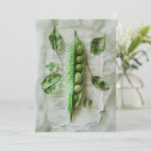 Invitation Petit Pois dans sa Cosse | Douillet et Sucré (Debout devant)