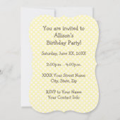 Invitation Petit pouce (Dos)