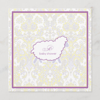 Invitation Petit pourpre de l'invitation | de baby shower