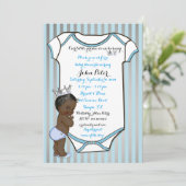 Invitation Petit Prince Baby shower Invitation, tendance, chi (Debout devant)