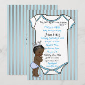 Invitation Petit Prince Baby shower Invitation, tendance, chi (Devant / Derrière)